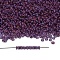 TOHO 8/0 Demi Round Beads, Japanese Seed Beads, (625F) Raspberry Matte Luster, 3x1.15mm, about 33500pcs/pound(450g)