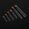 Empty Plastic Test Tubes, with Cork Stopper, Bead Container, Wishing Bottle, Tube, Clear, 10x1.2cm