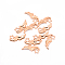Alloy Cabochons, Right Wing, Rose Gold, 13x30.5x2.5mm