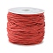23M Waxed Cotton Cords, Multi-Ply Round Cord, with 1Pc Plastic Spools, Red, 1mm, about 25.15 Yards(23m)/Set
