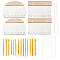 4Pcs 430 Stainless Steel with Wood Bench Scraper & Chopper, 1Pc Multi-purpose Roller Pin, 1Pc Acrylic Board, 1 Set Plastic Clay Sculpture Tools, Mixed Color, 20pcs/bag