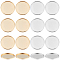 40Pcs 2 Colors 304 Stainless Steel Plain Edge Bezel Cups, Cabochon Settings, Flat Round, Mixed Color, Tray: 25mm, 26.5x2mm, 20pcs/color