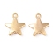 CCB Plastic Pendants, Star, Golden, 22x19x5mm, Hole: 2mm