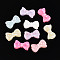 Plastic Beads, Imitation Jelly, Bowknot, AB Color Plated, Mixed Color, 18x10x5~5.5mm, Hole: 1.8mm, about 925pcs/500g
