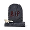 Halloween Resin Display Decoration, Micro Landscape Dollhouse Accessories, Pretending Prop Decorations, Tombstone, 27x16.5x29.5mm