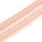 Imitation Jade Glass Beads, Rondelle, Dark Salmon, 8~8.5x4.5~5mm, Hole: 1.2mm, about 75~77pcs/strand, 14.96 inch(38cm)