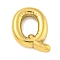 Ion Plating(IP) 304 Stainless Steel Pendants, Balloon Letter Charm, Golden, Letter Q, 20x17.5x5mm, Hole: 2.5x1.5mm