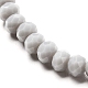 Bracelet extensible en perles rondelles de verre à facettes pour enfant BJEW-JB06807-10-3