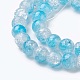 Two Tone Crackle Glass Beads Strands GLAA-F098-03C-03-3