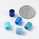 メルティビーズは、子供用DIYのヒューズビーズのリフィルをPE  チューブ  緩やかな青色  8.5~9x9~9.5mm  約68個 /コンパートメント  340個/箱 DIY-X0244-04-B-2