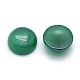Cabuchones de ágata de ónix verde natural X-G-P393-R43-10mm-2