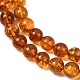 Янтарные шарики нити G-L095-B01-8mm-03-4