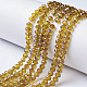 Electroplate Transparent Glass Beads Strands EGLA-A034-T3mm-F05-1