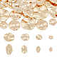 PandaHall 40pcs 4 Styles Golden Brass Spacer Beads KK-PH0010-35-1
