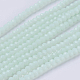 Opachi colore solido fili di perle di vetro GLAA-F076-A11-1