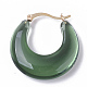 Transparent Acrylic Hoop Earrings X-TACR-T009-017-2