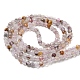Fili di perle di quarzo rutilato viola naturale G-A097-A09-02-3