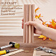 Olycraft 12 pieza de varillas de madera huecas de 7.9x0.6 pulgadas WOOD-OC0002-52-3