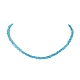Halsketten mit Glasblumenperlen NJEW-JN04490-4