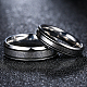 Regali di san valentino anelli coppia in acciaio al titanio per uomo RJEW-BB16471-10-4