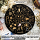 AHANDMAKER Wheel of The Year Pendulum Board AJEW-GA0004-66B-6