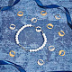 Unicraftale 12 Stück 2 Farben 201 Verbindungsanhänger aus Edelstahl STAS-UN0048-28-3