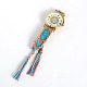 Tressés cordon en coton montres bracelet WACH-G017-05-4