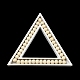Figurines de triangle en bois de Noël DJEW-A012-02A-1