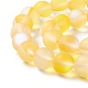 Chapelets de perles en pierre de lune synthétique G-E573-01C-02-3