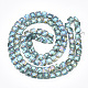 Chapelets de perles en verre électroplaqué X-EGLA-S176-02-B02-2