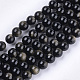 Chapelets de perles en obsidienne dorée naturelle X-G-S333-8mm-025-1