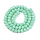 Непрозрачный сплошной цвет имитация нефрита стеклянные бусины пряди EGLA-A044-P8mm-D14-3