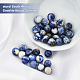 Beebeecraft 90~100Pcs 8mm Natural Blue Sodalite Beads Round Loose Gemstone Beads Energy Stone for Bracelet Necklace Jewelry Making G-BBC0001-02B-4