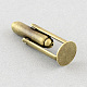 真鍮製カフセッティング  アパレルアクセサリのカフスボタンパーツ  アンティークブロンズ  トレイ：10mm  17.5x10mm KK-S133-10mm-KP001AB-2