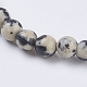 Chapelets de perles en jaspe de dalmation naturelle X-G-G515-4mm-06-3