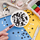 FINGERINSPIRE 600Pcs 4.5/6/9mm Small 2-Holes Nylon Resin Buttons White Black Mini Flat Round Sewing Buttons Tiny Size Sewing Flatback Buttons Micro Clothes Circle Button for Sewing DIY Crafts BUTT-FG0001-18-4