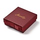 Boîtes à bijoux en carton pour bijoux carrés et mots CBOX-C015-01C-01-1