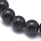 Bracciali in perle sintetiche di pietra nera X-BJEW-K212-A-032-3