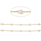 Handgefertigte Perlenketten aus Messing CHC-F011-07-G-1