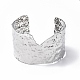 304 bracelet manchette grand ouvert en acier inoxydable pour femme, couleur inoxydable, diamètre intérieur : 1-3/4x2-3/8 pouce (4.6cmx6.15cm)