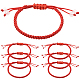 12 Stück geflochtene Nylonschnur-Armbänder&nbsp;BJEW-SP0001-27B-1