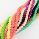 Spray Painted Glass Beads Strands DGLA-R001-10mm-M-1