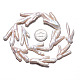 Huhn Zehenform natürliche Keshi Perle Perlen Stränge PEAR-S020-Y01-5