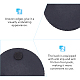 SUPERFINDINGS 2Pcs Round Slate Slabstone Cup Mats Bulk Slate Stone Cup Coaster Black Stone Drinks Coasters for Drinks DIY-WH0410-79B-4