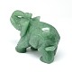 Natural Green Aventurine 3D Elephant Home Display Decorations G-A137-B03-11-3