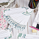 25 placa rectangular de papel para nombres de manuscritos. DIY-WH0491-09A-4