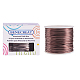BENECREAT 17 Gauge (1.2mm) Aluminum Wire 380FT (116m) Anodized Jewelry Craft Making Beading Floral Colored Aluminum Craft Wire - Brown AW-BC0001-1.2mm-11-2