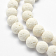 Brins de perles de pierre de lave synthétique G-J367-02-8mm-3