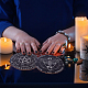 Gorgecraft 2 個蝶振り子ボード五芒星振り子ボード木製占い祭壇魔術木製キット形而上学的メッセージボード天然アメジスト円錐形居眠り振り子 AJEW-GF0006-87A-5