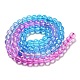 Dyed & Heated Synthetic Quartz Beads Strands G-P502-01A-02-3
